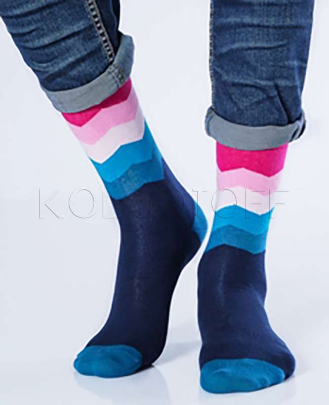 Мужские носки с узором GIULIA MSL-016